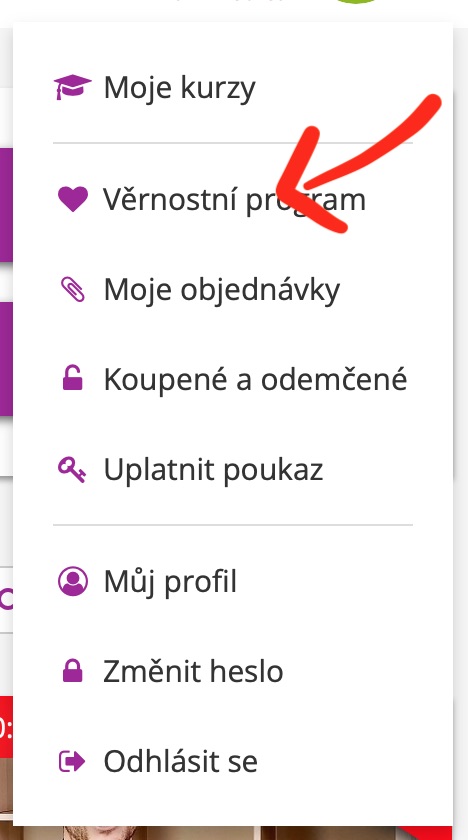 Věrnostní program Kurzy pro radost